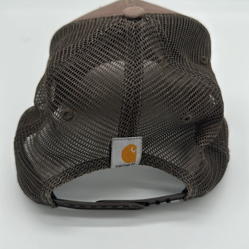 CARHARTT Embroidered Brown SnapBack Trucker Hat‎